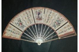 The reflection of the 18th century, fan circa 1770-80