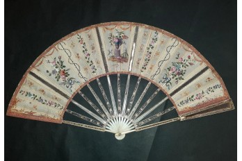 The reflection of the 18th century, fan circa 1770-80