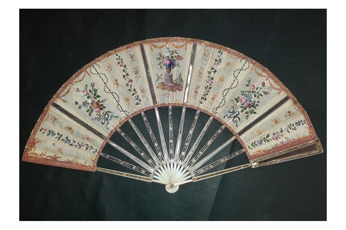 The reflection of the 18th century, fan circa 1770-80