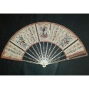 The reflection of the 18th century, fan circa 1770-80