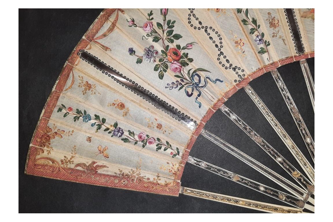 The reflection of the 18th century, fan circa 1770-80