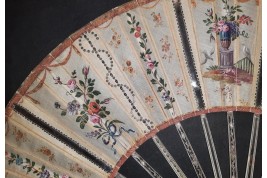 The reflection of the 18th century, fan circa 1770-80