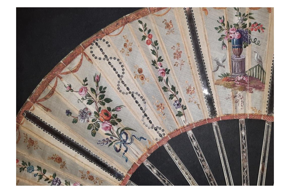 The reflection of the 18th century, fan circa 1770-80