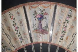 Le reflet du XVIIIeme, éventail vers 1770-80