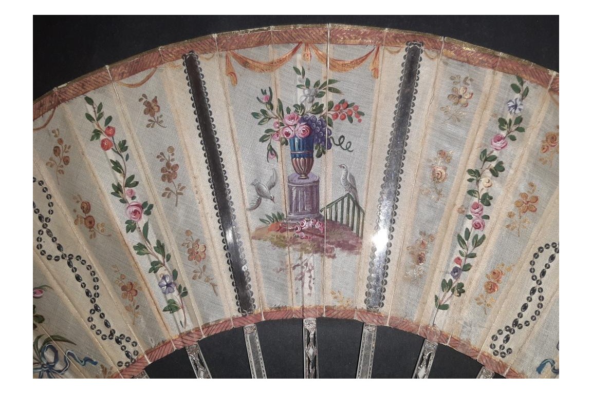 The reflection of the 18th century, fan circa 1770-80