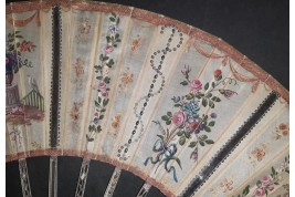 The reflection of the 18th century, fan circa 1770-80