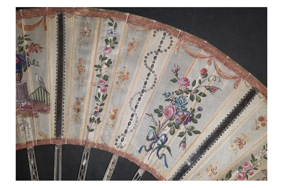 The reflection of the 18th century, fan circa 1770-80