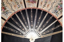 The reflection of the 18th century, fan circa 1770-80