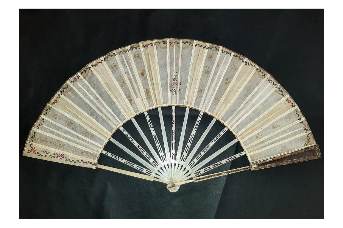 The reflection of the 18th century, fan circa 1770-80