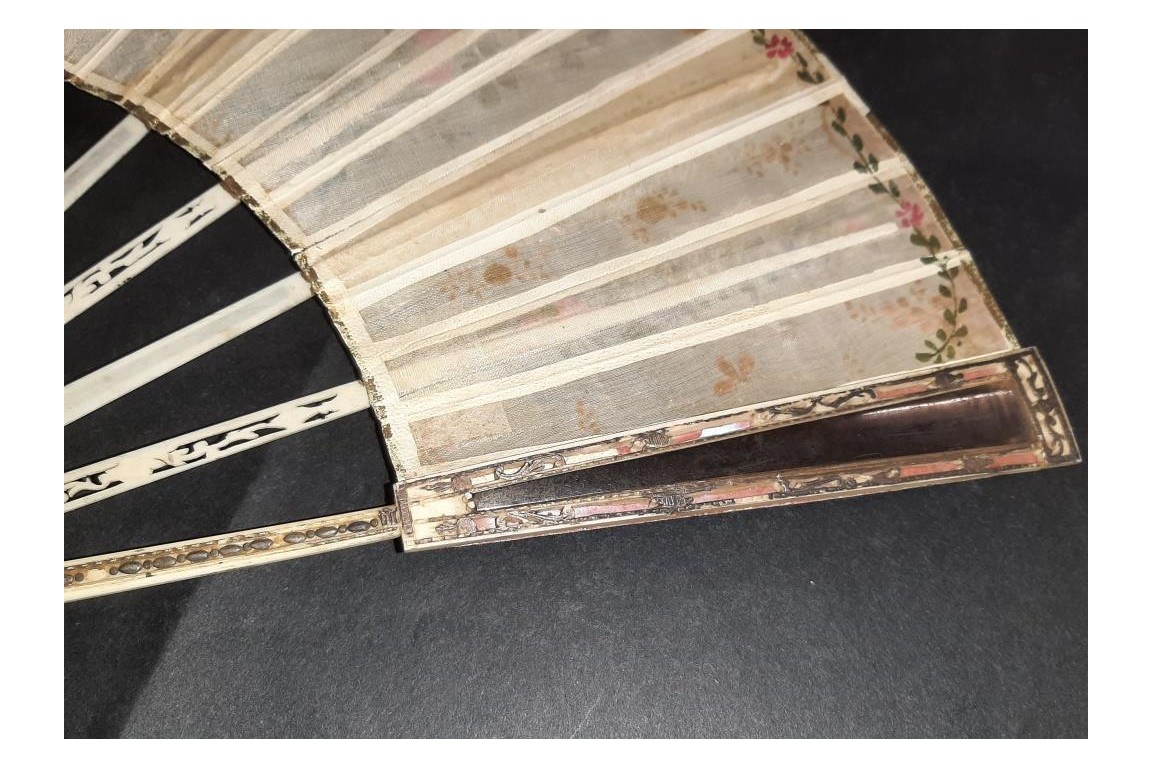 The reflection of the 18th century, fan circa 1770-80