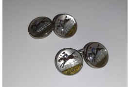 Horses race cufflinks, circa 1920-40