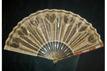 Light and brightness, fan circa 1900
