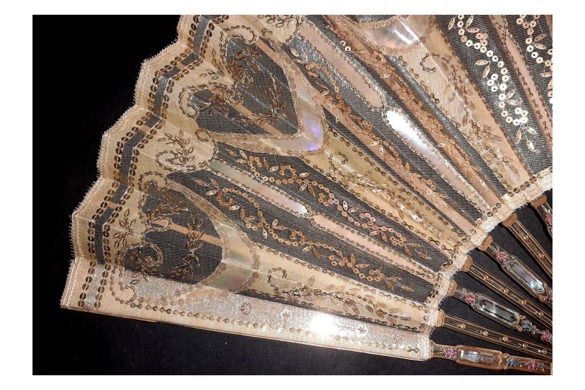 Light and brightness, fan circa 1900