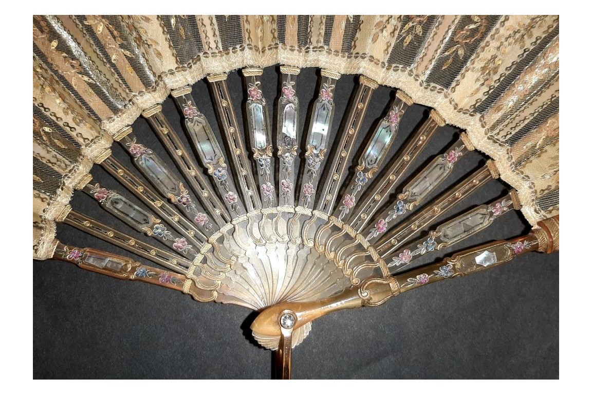Light and brightness, fan circa 1900