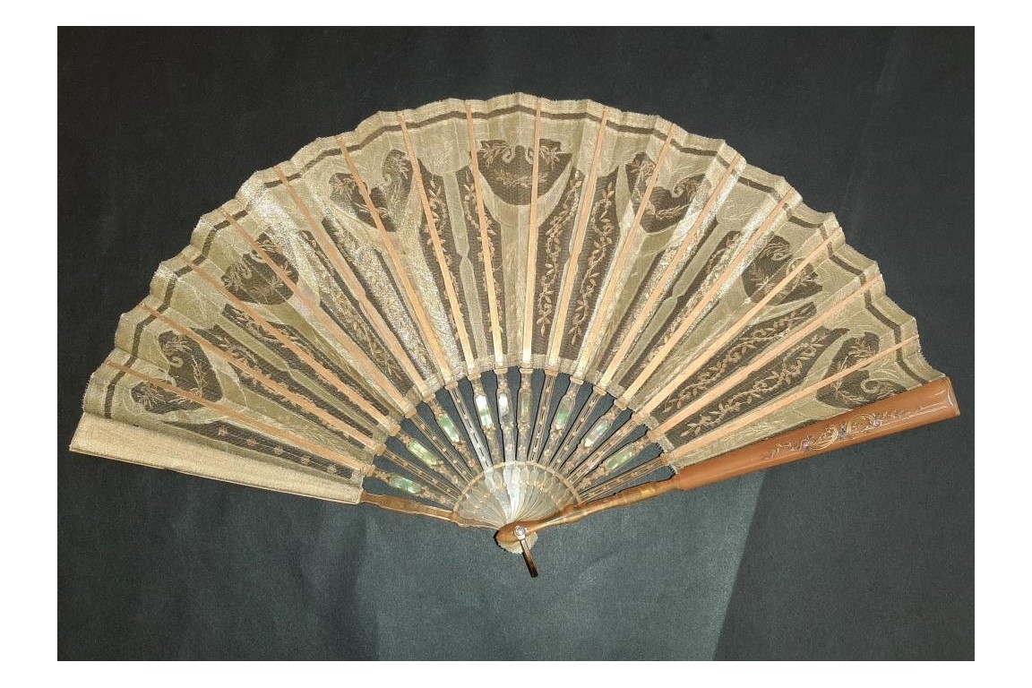 Light and brightness, fan circa 1900