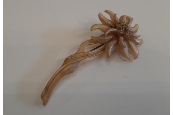 Edelweiss de GIP, broche période Art nouveau