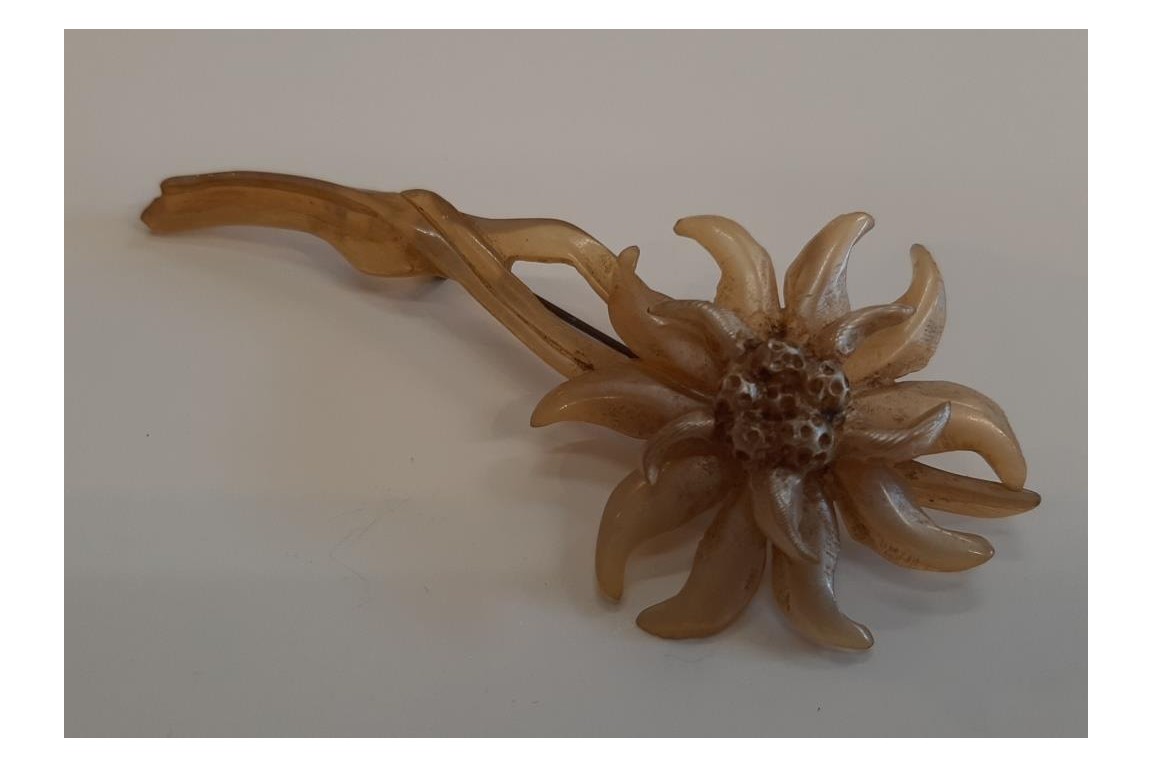Edelweiss de GIP, broche période Art nouveau