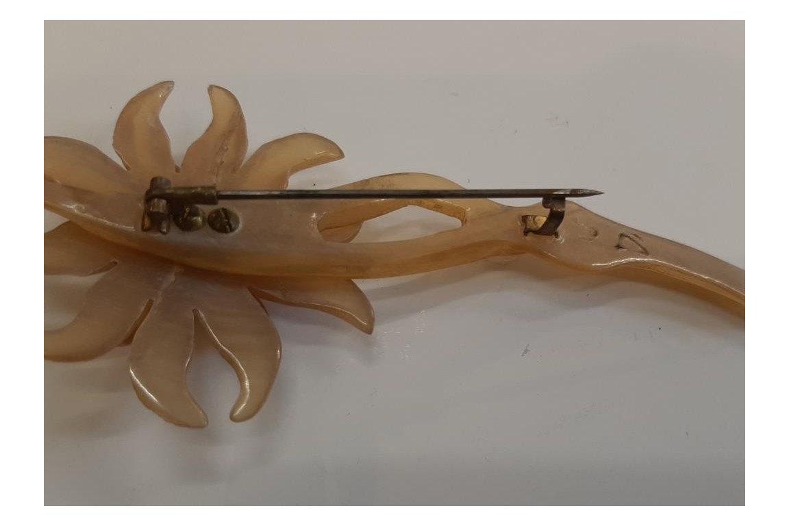 Edelweiss de GIP, broche période Art nouveau