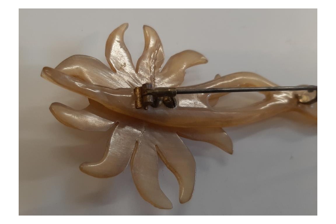 Edelweiss de GIP, broche période Art nouveau