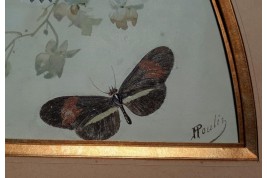 Les vrais papillons, feuille d'éventail de Gardon et Poulin, vers 1895