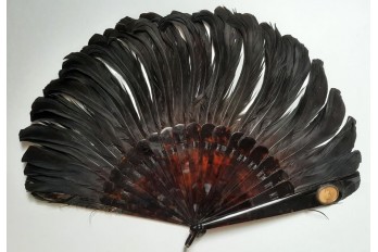 Photogaphic fan, late 19th century