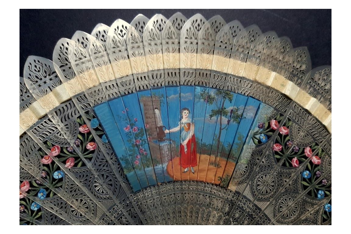 Four images fan, circa 1820-25