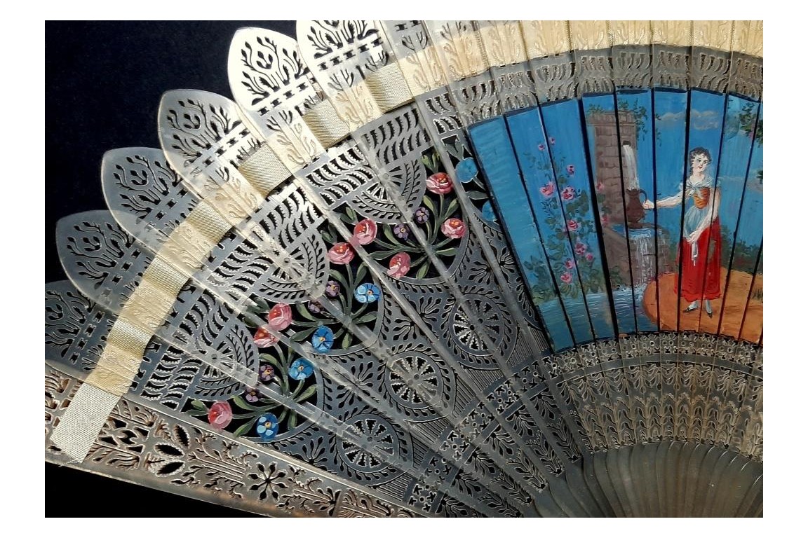 Four images fan, circa 1820-25