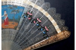 Four images fan, circa 1820-25