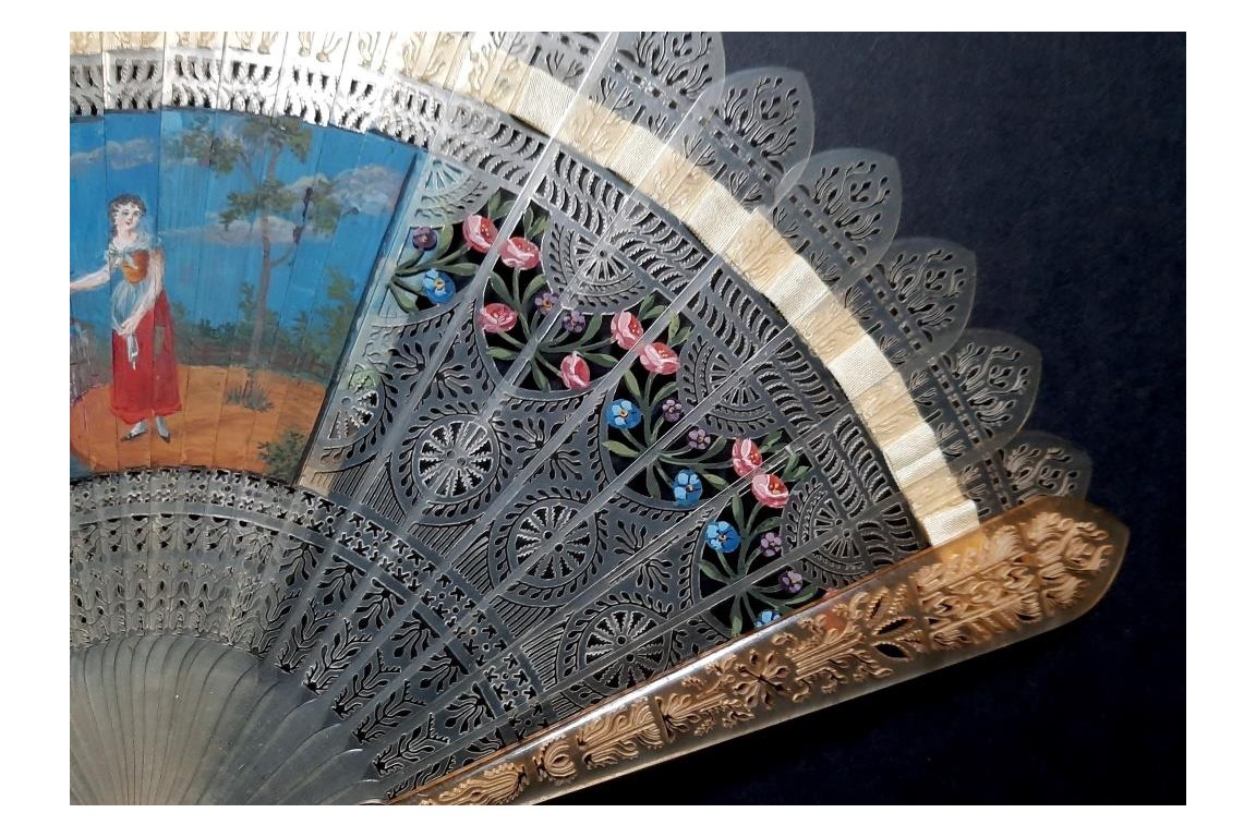 Four images fan, circa 1820-25