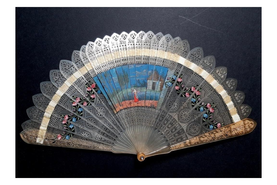 Four images fan, circa 1820-25