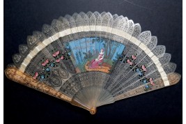 Four images fan, circa 1820-25