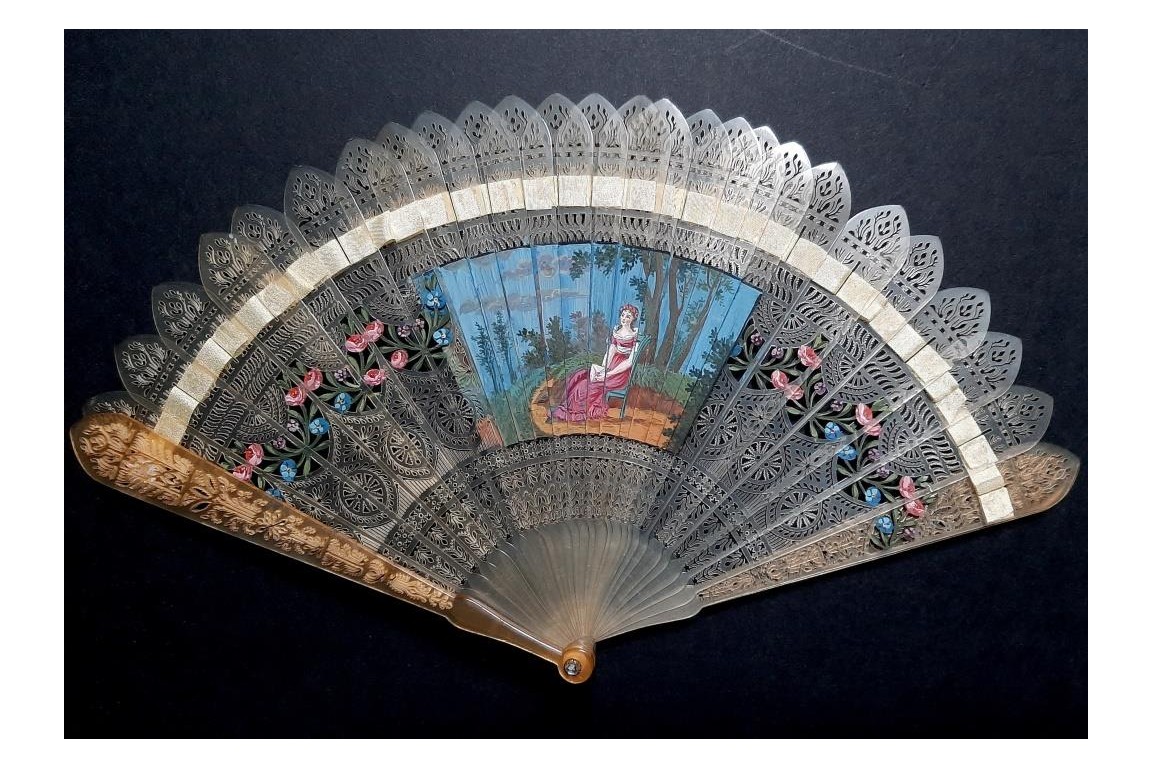 Four images fan, circa 1820-25