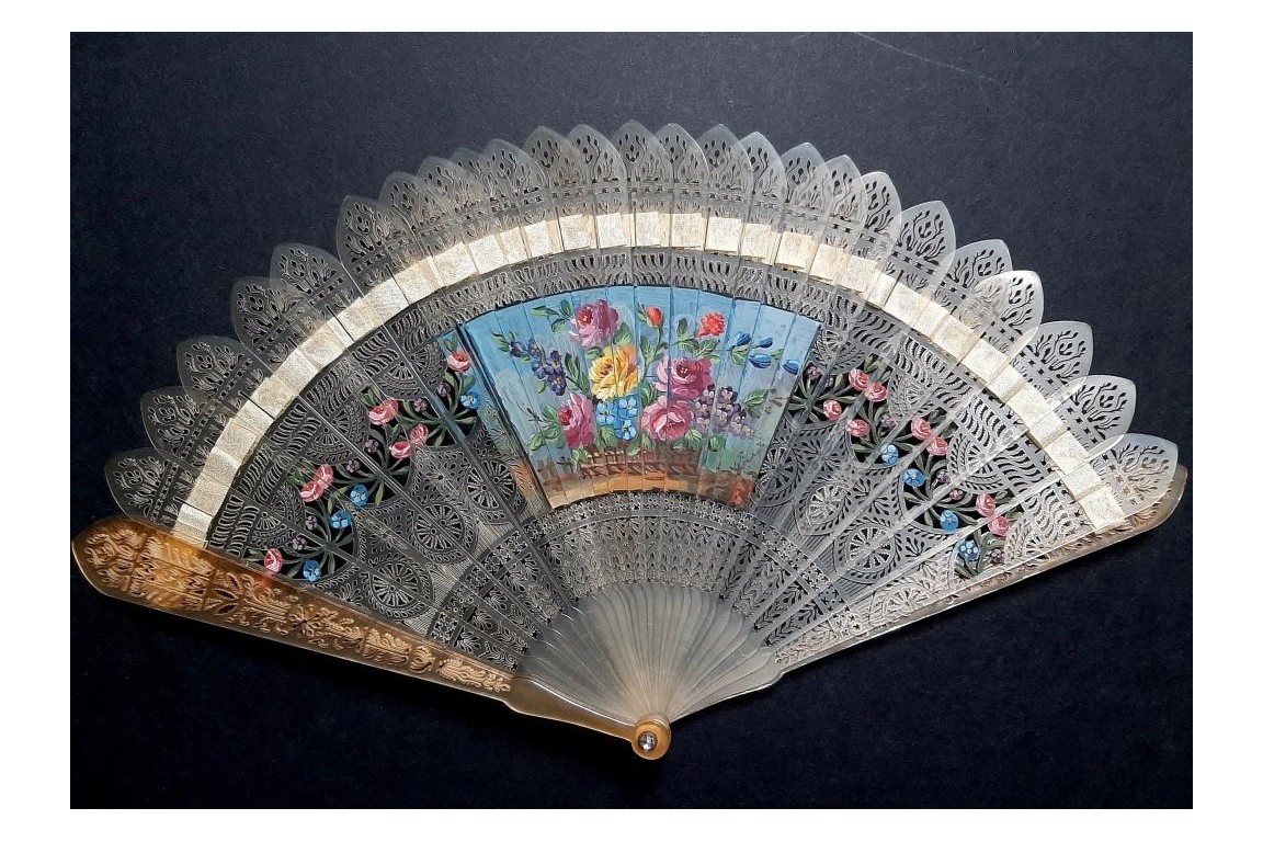 Four images fan, circa 1820-25