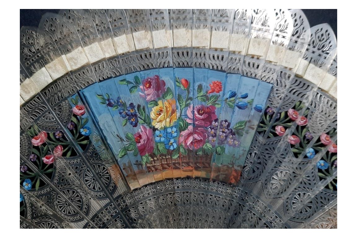 Éventail surprise à 4 images, vers 1820-25