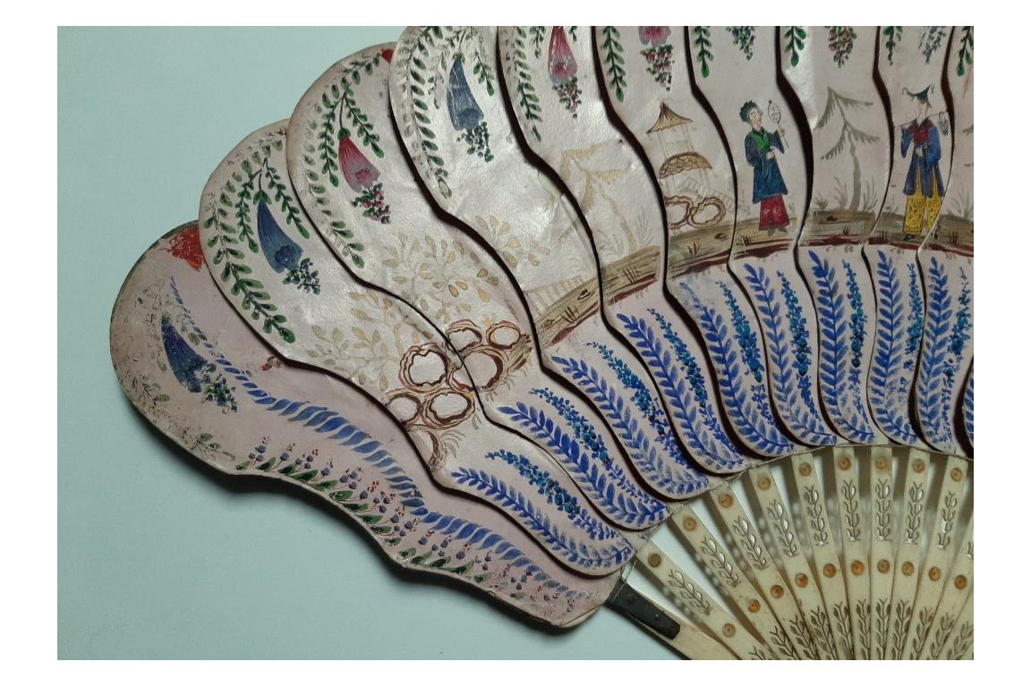 Four images Jenny Lind fan, circa 1825-30