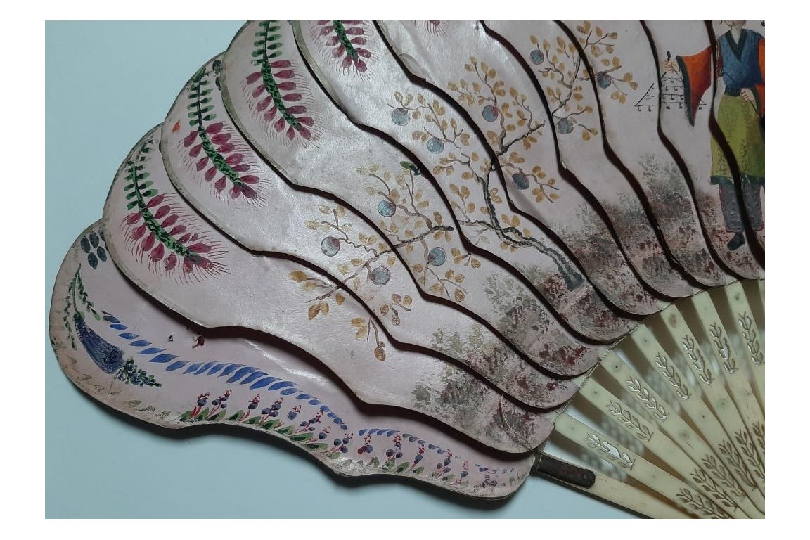 Four images Jenny Lind fan, circa 1825-30