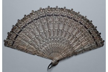 Silver, late 19th century fan