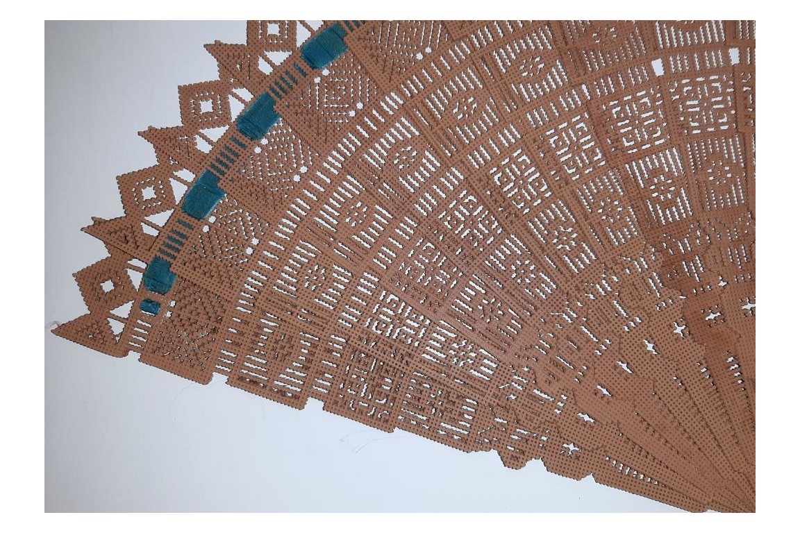 Congratulations Teodora Fabregues  ! Spanish papercutting fan circa 1880-1900