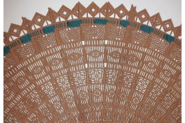 Congratulations Teodora Fabregues  ! Spanish papercutting fan circa 1880-1900