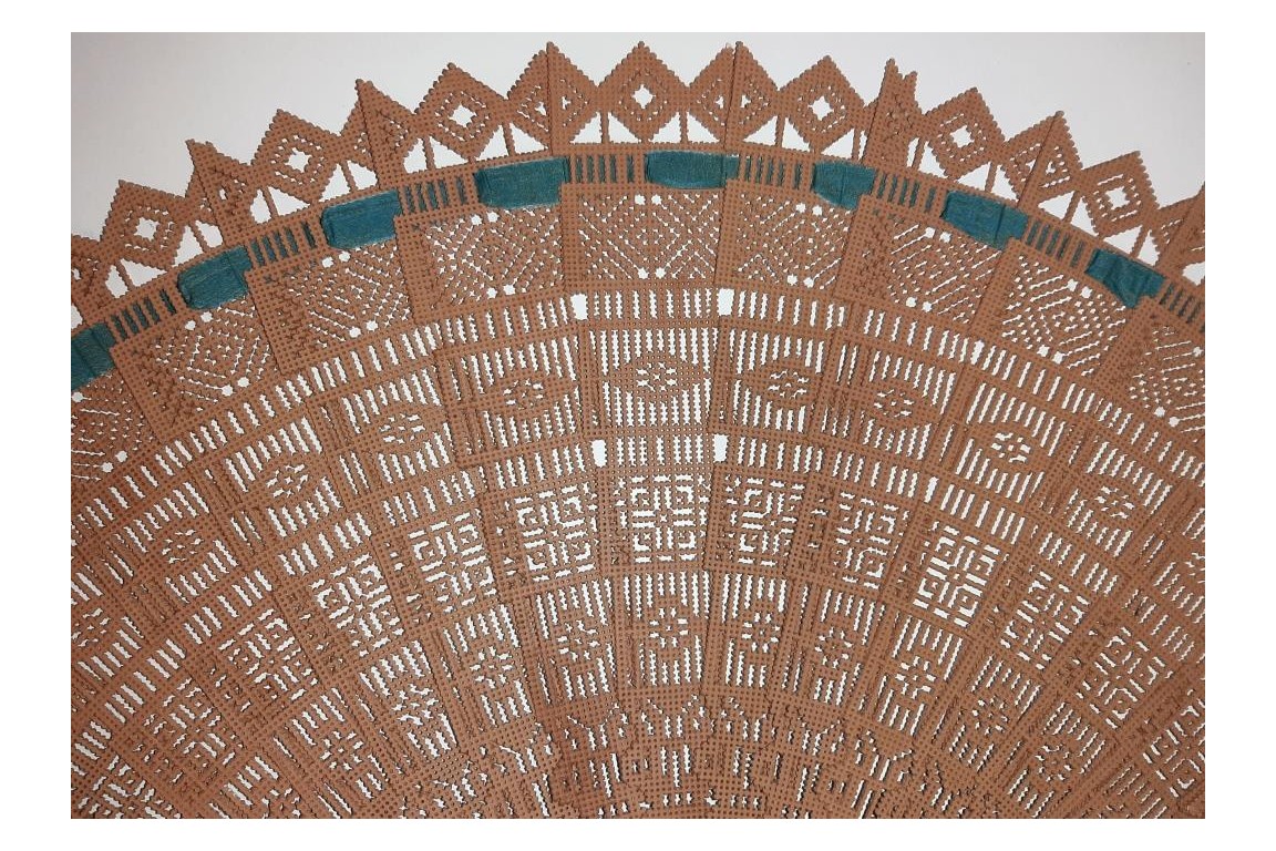 Congratulations Teodora Fabregues  ! Spanish papercutting fan circa 1880-1900