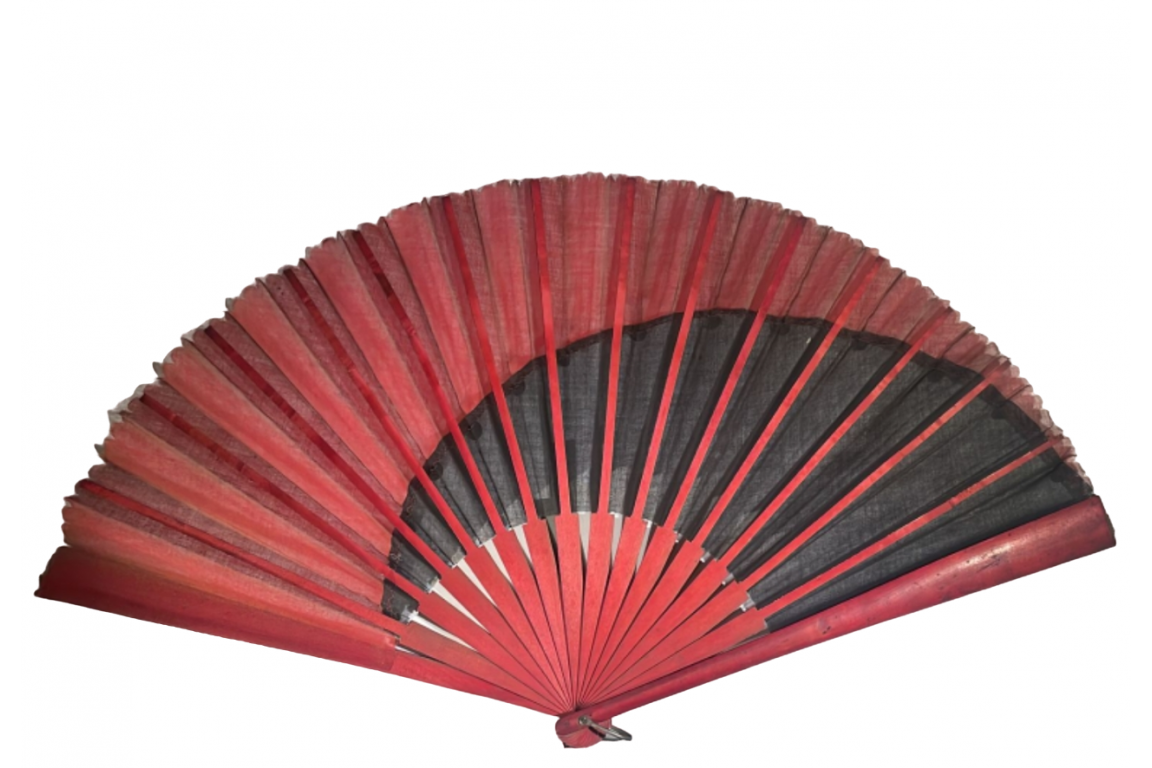 Fan with bells, circa 1880-90