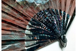 Nyx at sunset, fan by Lasellaz circa 1890