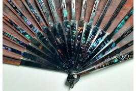 Nyx at sunset, fan by Lasellaz circa 1890