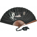 Beauties and Love, fan by Zaborowska circa 1880-90