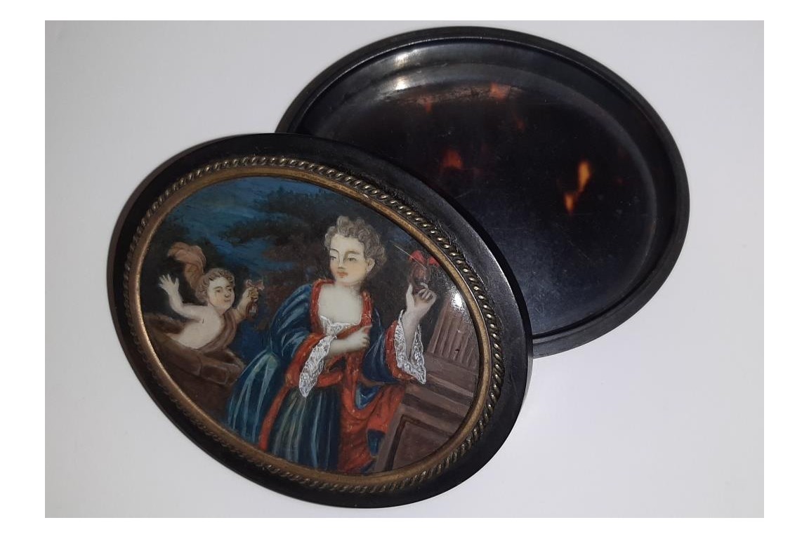 The choice of the heart or the reason, &çth century snuffbox