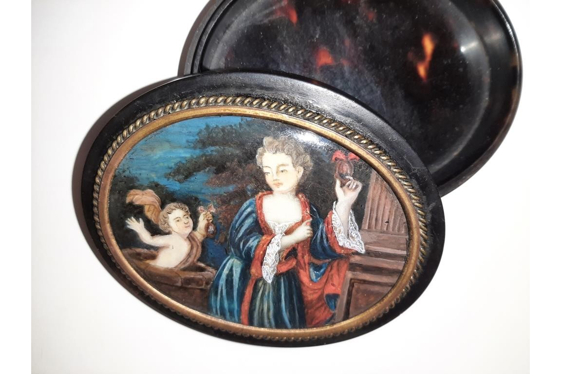 The choice of the heart or the reason, &çth century snuffbox