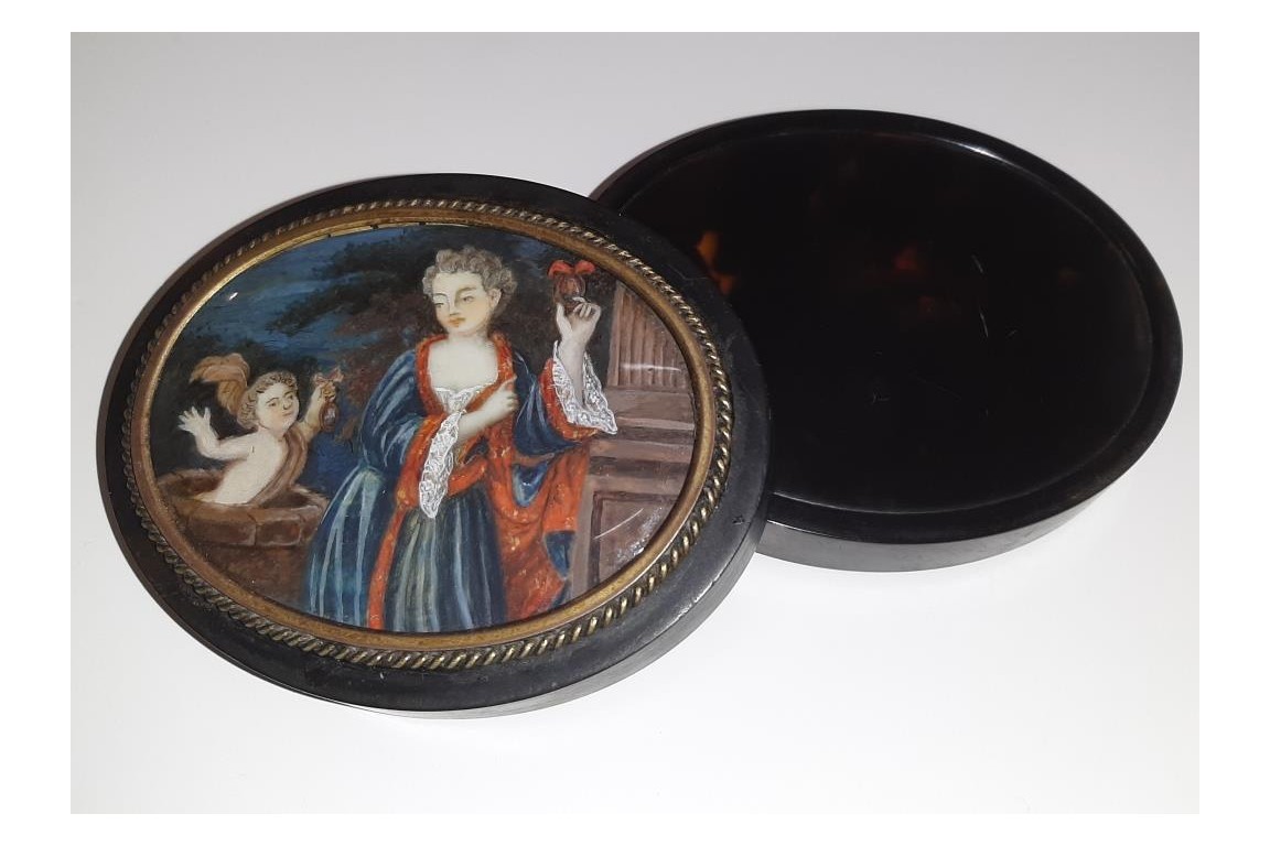 The choice of the heart or the reason, &çth century snuffbox