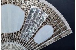 Psyche and Eros, fan circa 1900