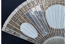 Psyche and Eros, fan circa 1900