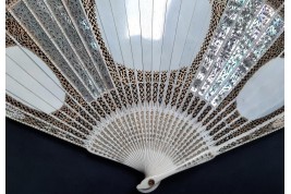 Psyche and Eros, fan circa 1900